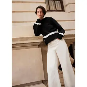 Mint Velvet Black Cotton Blend Jumper